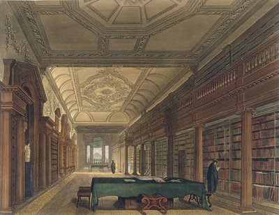 Interior of the Library of Christ Church, illustration from the 